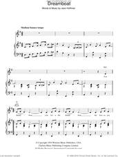Cover icon of Dreamboat sheet music for voice, piano or guitar by Alma Cogan and Jack Hoffman, intermediate skill level