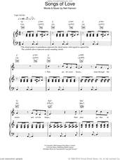 Cover icon of Songs Of Love sheet music for voice, piano or guitar by The Divine Comedy and Neil Hannon, intermediate skill level