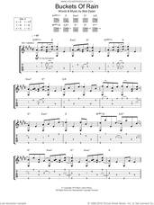 Cover icon of Buckets Of Rain sheet music for guitar (tablature) by Bob Dylan, intermediate skill level