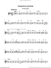 Cover icon of Manhattan Spiritual sheet music for voice and other instruments (fake book) by Billy Maxted, intermediate skill level