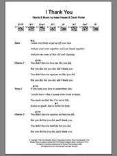 Cover icon of I Thank You sheet music for guitar (chords) by Sam & Dave, David Porter and Isaac Hayes, intermediate skill level