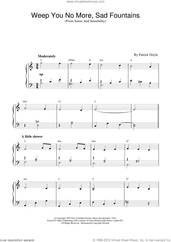 Cover icon of Weep You No More, Sad Fountains (from Sense And Sensibility) sheet music for piano solo by Patrick Doyle and Sense And Sensibility (Movie), intermediate skill level