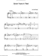 Cover icon of Seven Years in Tibet sheet music for piano solo by John Williams, intermediate skill level