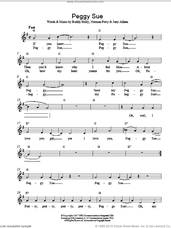Cover icon of Peggy Sue sheet music for voice and other instruments (fake book) by Buddy Holly and ALLISON, intermediate skill level
