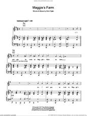Cover icon of Maggie's Farm sheet music for voice, piano or guitar by Bob Dylan, intermediate skill level