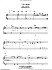 Cover icon of The Letter sheet music for piano solo by Elton John, Billy Elliot (Musical) and Lee Hall, easy skill level