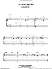 Cover icon of The Letter - Reprise sheet music for piano solo by Elton John, Billy Elliot (Musical) and Lee Hall, easy skill level