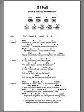 Cover icon of If I Fall sheet music for guitar (chords) by Alice Martineau and Alison Martineau, intermediate skill level