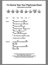Cover icon of I'm Gonna Tear Your Playhouse Down sheet music for guitar (chords) by Ann Peebles and Earl Randle, intermediate skill level