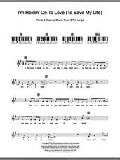 Cover icon of I'm Holdin' On To Love (To Save My Life) sheet music for piano solo (chords, lyrics, melody) by Shania Twain and Robert John Lange, intermediate piano (chords, lyrics, melody)