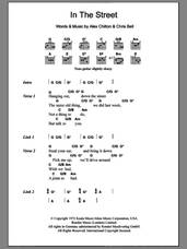 Cover icon of In The Street sheet music for guitar (chords) by Alex Chilton and Chris Bell, intermediate skill level