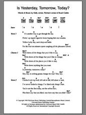 Cover icon of Is Yesterday, Tomorrow, Today? sheet music for guitar (chords) by Stereophonics, Kelly Jones, Richard Jones and Stuart Cable, intermediate skill level