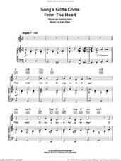 Cover icon of The Song's Gotta Come From The Heart sheet music for voice, piano or guitar by Frank Sinatra, Jule Styne and Sammy Cahn, intermediate skill level