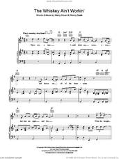 Cover icon of The Whiskey Ain't Workin' sheet music for voice, piano or guitar by Travis Tritt, Marty Stuart and Ronny Scaife, intermediate skill level