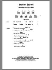 Cover icon of Broken Stones sheet music for guitar (chords) by Paul Weller, intermediate skill level