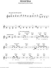 Cover icon of Almost Blue sheet music for voice and other instruments (fake book) by Diana Krall and Elvis Costello, intermediate skill level