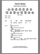 Cover icon of Devil's Spoke sheet music for guitar (chords) by Laura Marling, intermediate skill level