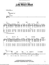 Cover icon of Life Won't Wait sheet music for guitar (tablature) by Ozzy Osbourne and Kevin Churko, intermediate skill level