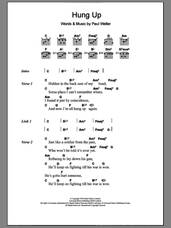 Cover icon of Hung Up sheet music for guitar (chords) by Paul Weller, intermediate skill level