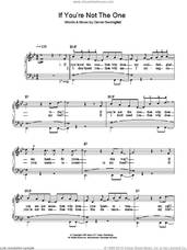 Cover icon of If You're Not The One sheet music for piano solo by Daniel Bedingfield, easy skill level