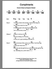 Cover icon of Compliments sheet music for guitar (chords) by Band Of Horses and Benjamin Bridwell, intermediate skill level