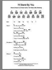 Cover icon of I'll Stand By You sheet music for guitar (chords) by The Pretenders, Billy Steinberg, Chrissie Hynde and Tom Kelly, intermediate skill level