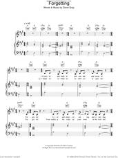Cover icon of Forgetting sheet music for voice, piano or guitar by David Gray, intermediate skill level