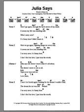 Cover icon of Julia Says sheet music for guitar (chords) by Wet Wet Wet, intermediate skill level
