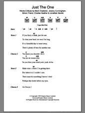 Cover icon of Just The One sheet music for guitar (chords) by The Levellers, Charles Heather, Jeremy Cunningham, Jonathan Sevink, Mark Chadwick and Simon Friend, intermediate skill level