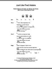Cover icon of Just Like Fred Astaire sheet music for guitar (chords) by Alex James, David Baynton-Power, Jim Glennie, Mark Hunter, Saul Davies and Tim Booth, intermediate skill level