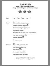 Cover icon of Just A Little sheet music for guitar (chords) by Liberty X, George Hammond Hagan, John Hammond Hagan and Michelle Escoffery, intermediate skill level