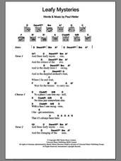 Cover icon of Leafy Mysteries sheet music for guitar (chords) by Paul Weller, intermediate skill level