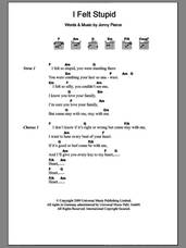 Cover icon of I Felt Stupid sheet music for guitar (chords) by The Drums and Jonny Pierce, intermediate skill level