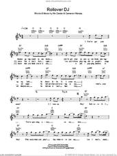 Cover icon of Rollover D. J. sheet music for voice and other instruments (fake book) by Nic Cester and Cameron Muncey, intermediate skill level