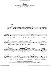 Cover icon of Spies sheet music for voice and other instruments (fake book) by Coldplay, Chris Martin, Guy Berryman, Jon Buckland and Will Champion, intermediate skill level