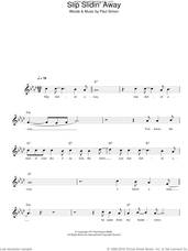 Cover icon of Slip Slidin' Away sheet music for voice and other instruments (fake book) by Paul Simon, intermediate skill level