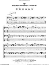 Cover icon of 40' sheet music for guitar (tablature) by Franz Ferdinand, Alexander Kapranos and Nicholas McCarthy, intermediate skill level