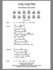 Cover icon of Long Long Time sheet music for guitar (chords) by Linda Ronstadt and Gary B. White, intermediate skill level
