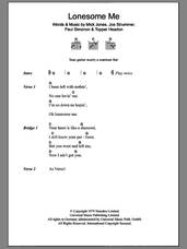 Cover icon of Lonesome Me sheet music for guitar (chords) by The Clash, Joe Strummer, Mick Jones, Paul Simonon and Topper Headon, intermediate skill level