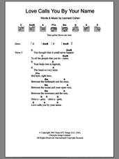 Cover icon of Love Calls You By Your Name sheet music for guitar (chords) by Leonard Cohen, intermediate skill level