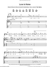 Cover icon of Love Is Noise sheet music for guitar (tablature) by The Verve, Nick McCabe, Peter Salisbury, Richard Ashcroft and Simon Jones, intermediate skill level