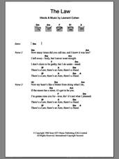 Cover icon of The Law sheet music for guitar (chords) by Leonard Cohen, intermediate skill level