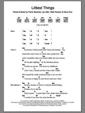 Cover icon of Littlest Things sheet music for guitar (chords) by Lily Allen, Herve Roy, Mark Ronson and Pierre Bachelet, intermediate skill level