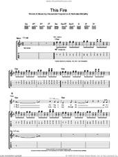 Cover icon of This Fire sheet music for guitar (tablature) by Franz Ferdinand, Alexander Kapranos and Nicholas McCarthy, intermediate skill level