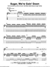 Cover icon of Sugar, We're Goin' Down sheet music for guitar (tablature, play-along) by Fall Out Boy, Andrew Hurley, Joseph Trohman, Patrick Stumph and Peter Wentz, intermediate skill level