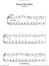 Cover icon of Dance Of The Sylphs (from The Damnation Of Faust), (easy) sheet music for piano solo by Hector Berlioz, classical score, easy skill level