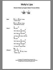 Cover icon of Molly's Lips sheet music for guitar (chords) by Nirvana, Eugene Kelly and Frances McKee, intermediate skill level