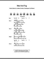 Cover icon of Nite And Fog sheet music for guitar (chords) by Mercury Rev, Grasshopper, Jeff Mercel and Jonathan Donahue, intermediate skill level