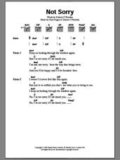 Cover icon of Not Sorry sheet music for guitar (chords) by The Cranberries and Noel Hogan, intermediate skill level