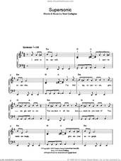 Cover icon of Supersonic sheet music for piano solo by Oasis and Noel Gallagher, easy skill level